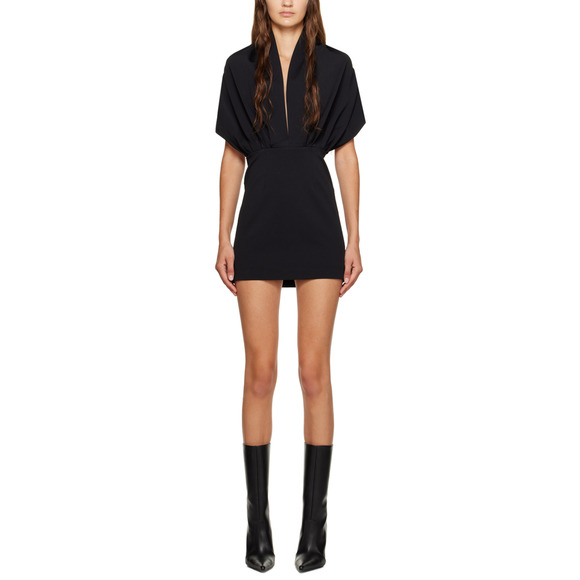 16Arlington 'Vesper' Black Viscose Minidress Size 4 - NWT - Picture 1 of 5